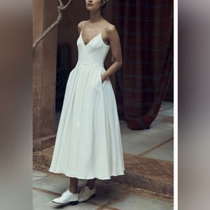 Dorris dress/Merry Boutique- tea length, a-line wedding dress, size 6